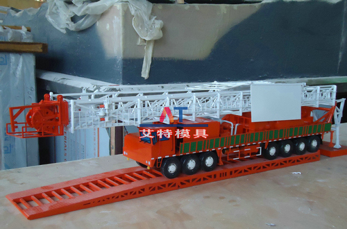 油田修井車和作業平臺模型